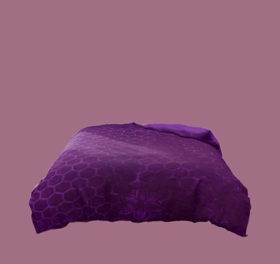 Shivam impex Solid Double Mink Blanket for  Heavy Winter(Microfiber, Purple)