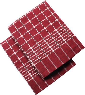 Hornbill Enterprises Checkered Single AC Blanket for  Mild Winter(Cotton, Maroon)