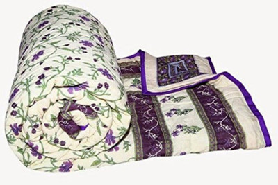 shree karni export Floral Double Mink Blanket for  Mild Winter(Microfiber, Multicolor)