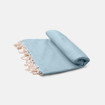 Aradhya Fashions Solid Single AC Blanket for  AC Room(Silk, Blue2)