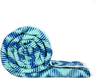 Divine Casa Printed Single Comforter for  Heavy Winter(Microfiber, Ocean Wave)