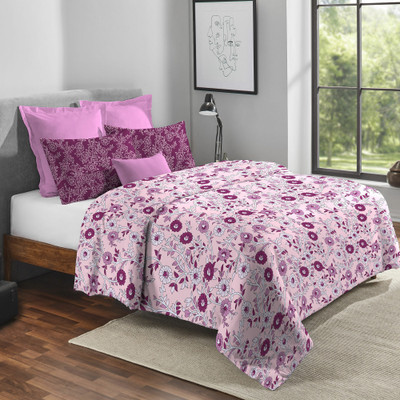My Trident Geometric Queen Comforter for  Mild Winter(Cotton, Desert Gardern Pink)
