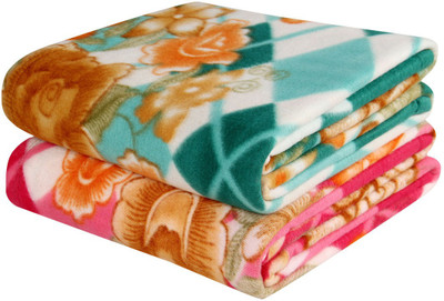 HOME KART Printed Single AC Blanket for  Heavy Winter(Polyester, MULTICOLOR-C)