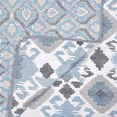 Navhal Printed Double Dohar for  AC Room(Cotton, Blue-box)