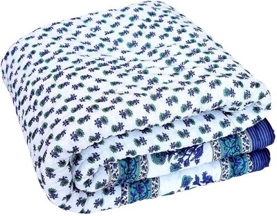Gnudi Printed Double Quilt for  AC Room(Cotton, Multicolor)