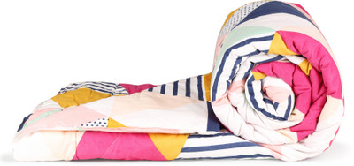 Livpure Smart Printed Single Comforter for  Heavy Winter(Polyester, Multicolor Geometric)