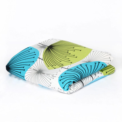 Divine Casa Printed Single Dohar for  AC Room(Cotton, Pink and Turquoise Green)