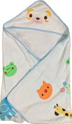 EssCubes Enterprise Cartoon, Animal Crib Hooded Baby Blanket for  Mild Winter(Polyester, Blue)