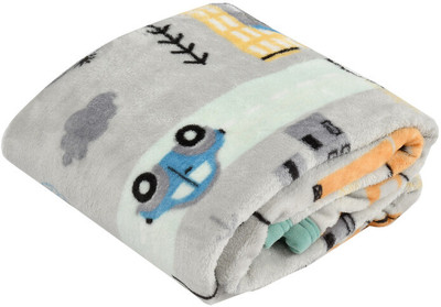 Florida Printed Crib AC Blanket for  AC Room(Woollen Blend, Grey 1)