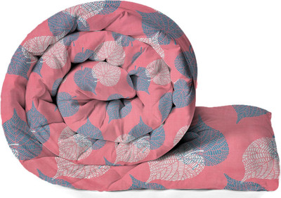 ivaza Floral Double Comforter for  Heavy Winter(Microfiber, Dark pink)