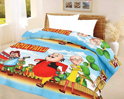 Dinine Craft Printed Single AC Blanket for  AC Room(Poly Cotton, Multicolor)