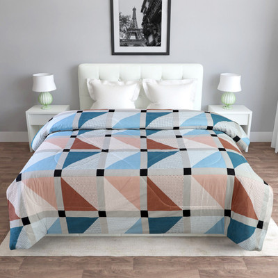 Homerica Printed Single Comforter for  AC Room(Microfiber, Bubble Gum)
