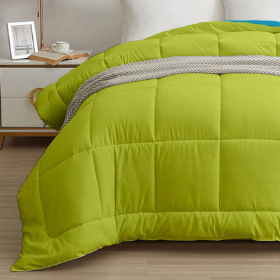 My Trident Solid Single Comforter for  AC Room(Polyester, Aqua Lush)