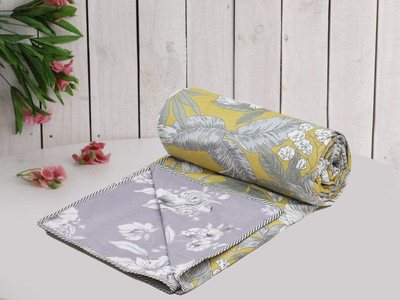 Flipkart SmartBuy Printed Double Dohar for  AC Room(Microfiber, Cream, Brown)