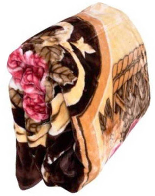 SIMAM Printed Single Mink Blanket for  Heavy Winter(Microfiber, PRINTED 555)