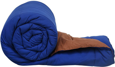 Relaxfeel Solid Single Comforter for  AC Room(Cotton, Blue, Brown)