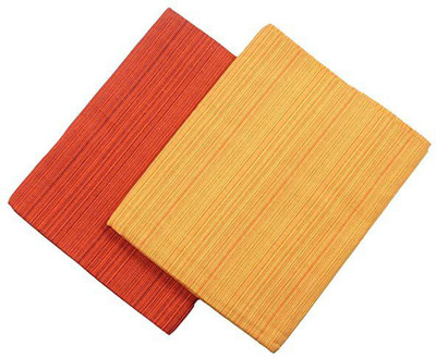 Tharunsha Elite Checkered Single AC Blanket for  Mild Winter(Cotton, Red, Gold, Yellow)