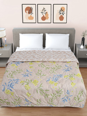 Fabinaliv Floral Double Comforter for  AC Room(Poly Cotton, Multicolor)