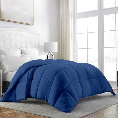 Razzai Solid Single Comforter for  AC Room(Microfiber, Medium Blue)