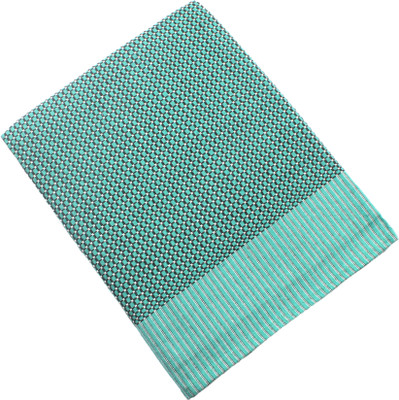 Tharunsha Elite Checkered Single AC Blanket for  Mild Winter(Cotton, Dark Green)
