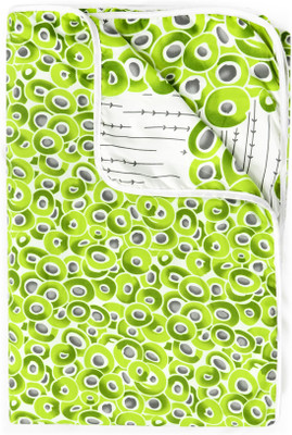 Divine Casa Printed Single Dohar for  AC Room(Microfiber, Green and Grey_2)