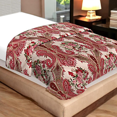 SECREATIONS Floral Double AC Blanket for  AC Room(Microfiber, Multicolor)