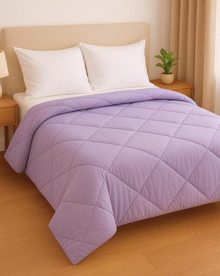 SIROKI BOND Solid Single Comforter for  AC Room(Poly Cotton, Lavender)