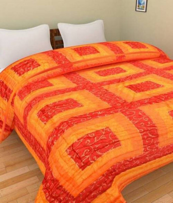 shree karni export Floral Double Quilt for  Heavy Winter(Microfiber, Multicolor)