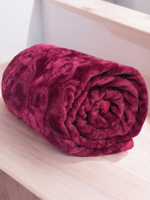 shree karni export Floral Single Mink Blanket for  AC Room(Microfiber, Multicolor)