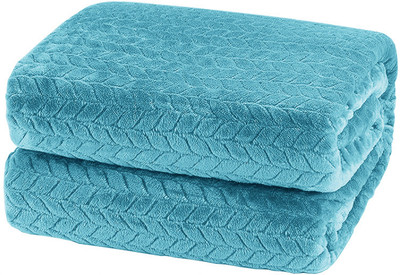 BSB HOME Solid Double AC Blanket for  Heavy Winter(Polyester, Aqua)