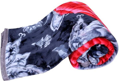 Swikon star Floral Single Mink Blanket for  Heavy Winter(Microfiber, Multicolor)