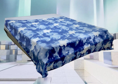 KIXTA Self Design Double AC Blanket for  AC Room(Microfiber, Blue)