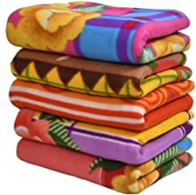 Flipkart Perfect Homes Printed Single Fleece Blanket for  AC Room(Polyester, 5 Pcs)