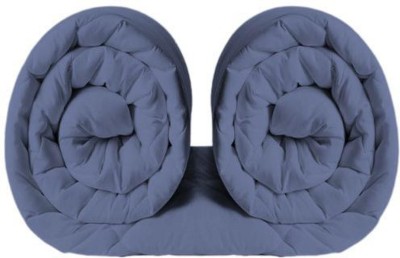 Bhumi Impex Solid Double AC Blanket for  AC Room(Microfiber, Navy Blue)