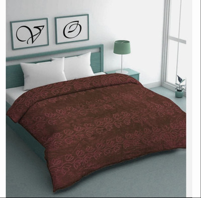 Convalexa Solid Single Mink Blanket for  Heavy Winter(Fur, Blue)