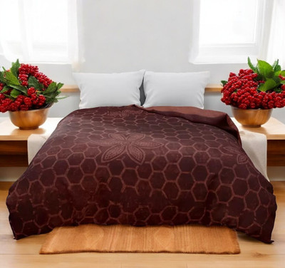 MFI Solid Single AC Blanket for  AC Room(Polyester, Maroon)