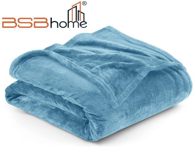 BSB HOME Solid Double AC Blanket for  Heavy Winter(Polyester, Aqua)