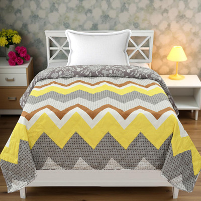Gopal Ji Creations 3D Printed Single AC Blanket for  AC Room(Poly Cotton, Warm Cream)