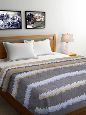 Fabinaliv Printed Double AC Blanket for  AC Room(Poly Cotton, Multicolor)