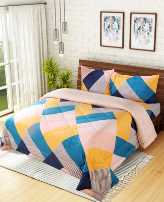 Floating Dreams Printed King Comforter for  AC Room(Cotton, Multicolor)
