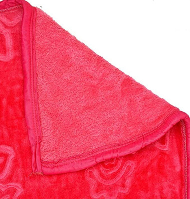 Aorihome Printed Double Mink Blanket for  Heavy Winter(Microfiber, Pink)