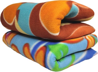 SIMAM 3D Printed Single Fleece Blanket for  AC Room(Microfiber, Multicolor)