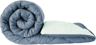 Floating Dreams Solid Single Comforter for  Mild Winter(Microfiber, Blue)