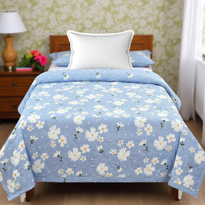 Razzai Solid Single AC Blanket for  AC Room(Microfiber, Soft Sky Blue)