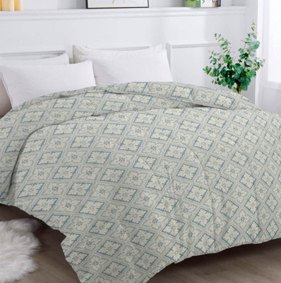 Flipkart SmartBuy Printed Double Comforter for  AC Room(Microfiber, Grey & Multi20)