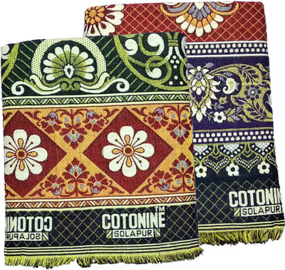 Cotonine Floral Single Top Sheet for  Heavy Winter(Cotton, Multicolor)