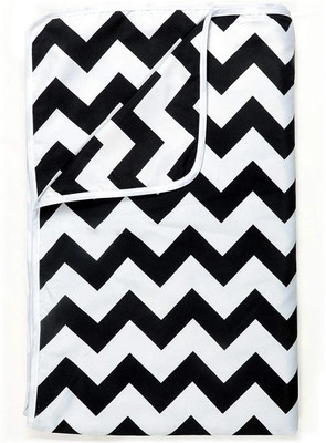 Divine Casa Printed Double Dohar for  AC Room(Microfiber, Black and White)