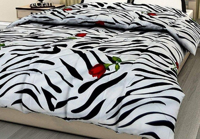 shree karni export Self Design Double Mink Blanket for  AC Room(Microfiber, Multicolor)