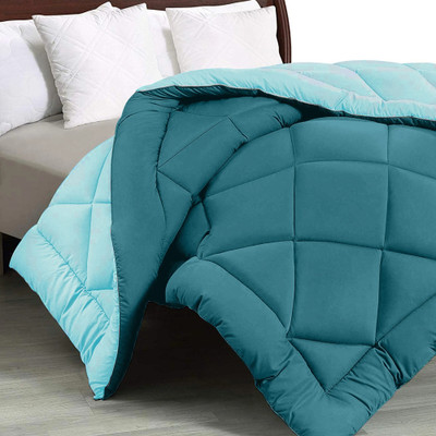 JAIPUR FABRIC Solid Double Comforter for  Heavy Winter(Microfiber, Ocean Blue Teal Blue)