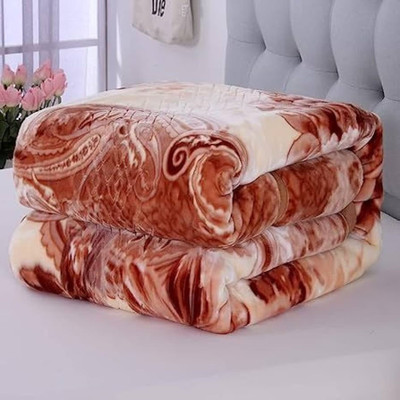 HOLYKRAFT Floral Double Mink Blanket for  Heavy Winter(Microfiber, Multicolor 1)